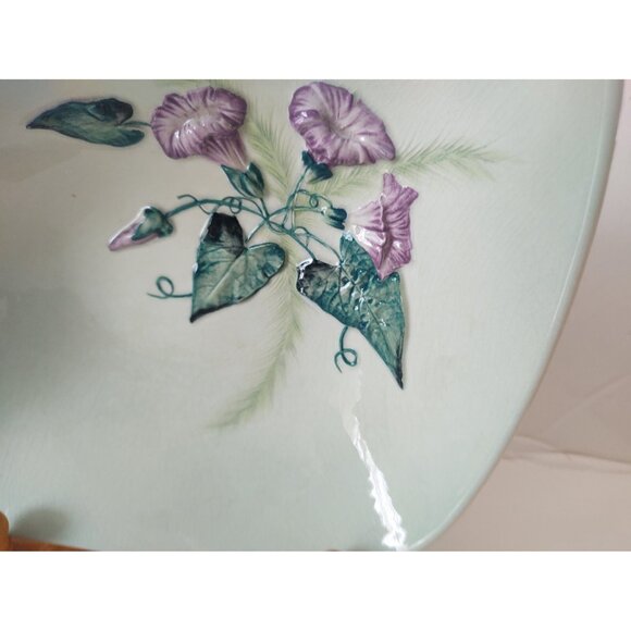 Carlton Ware England Australian Design Serving Tray Raised Florals 10 1/2" - Picture 2 of 13
